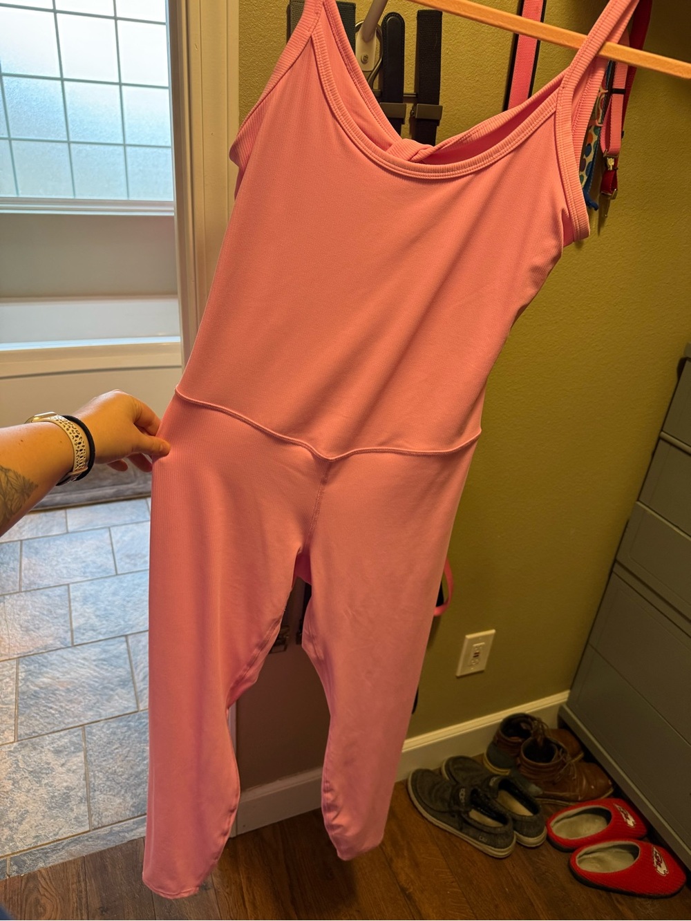 Hot pink romper